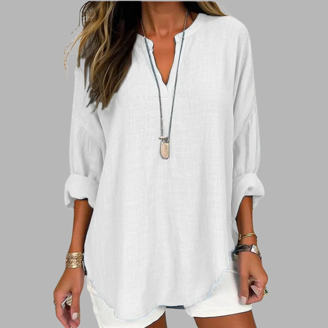 Margot Biarritz - Blouse Chic Col V Alicia
