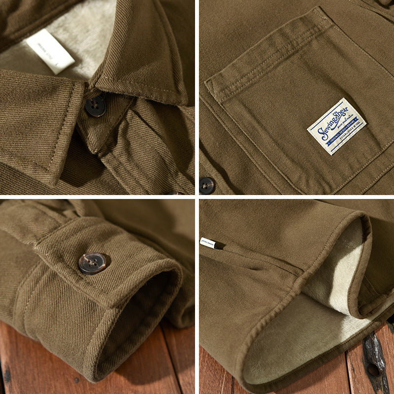 Margot Biarritz - Chemise cargo en polaire pour homme