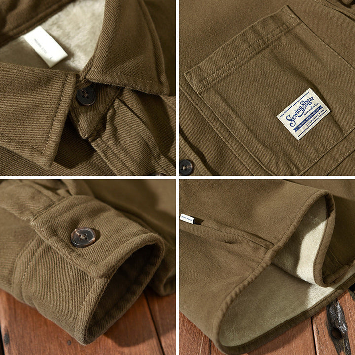 Margot Biarritz - Chemise cargo en polaire pour homme