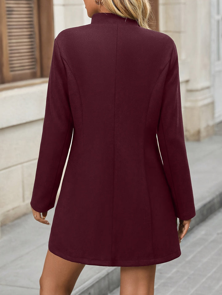 Margot Biarritz - Manteau élégant à col droit et boutons classiques