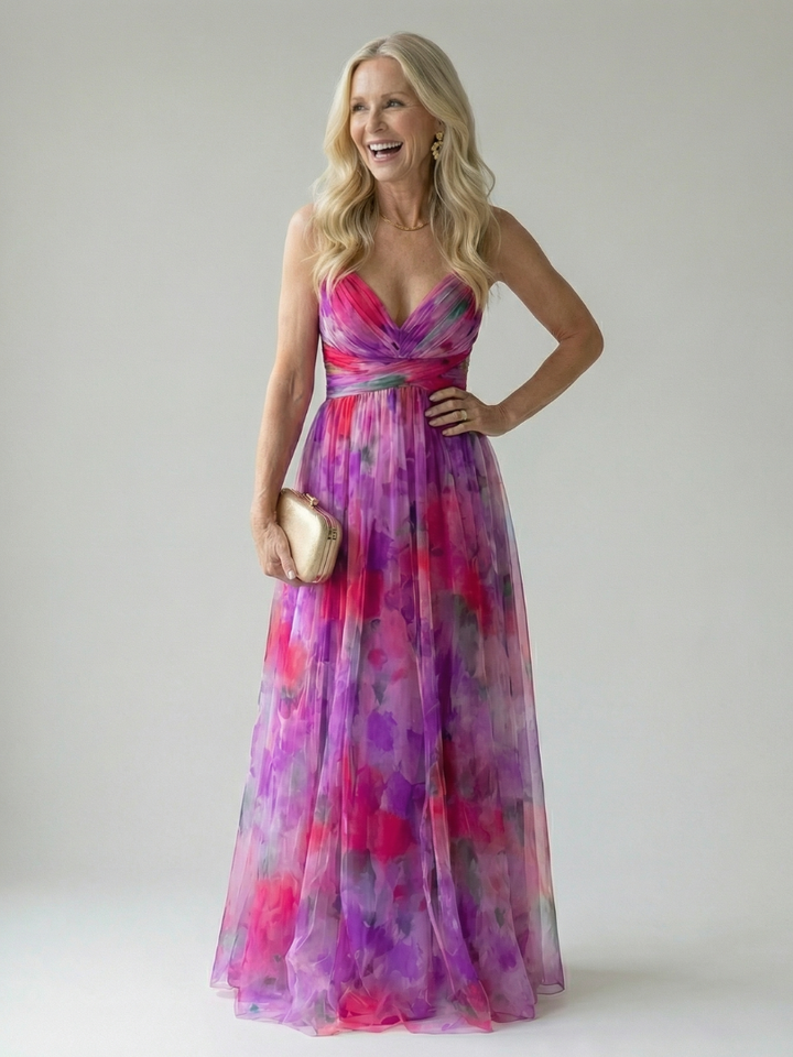 Margot Biarritz - Robe Maxi à Enveloppe Douce Isel