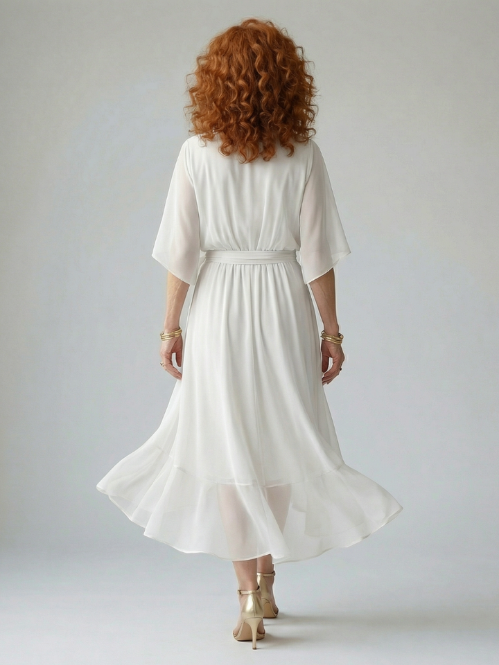 Margot Biarritz - Robe Midi Drapée Elric