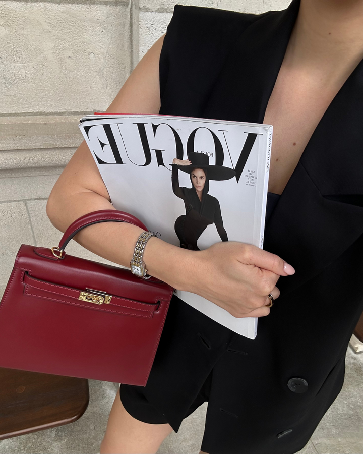 Margot Biarritz - Mini sac en cuir bordeaux élégant