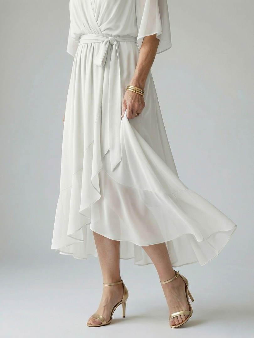 Margot Biarritz - Robe Midi Drapée Elric