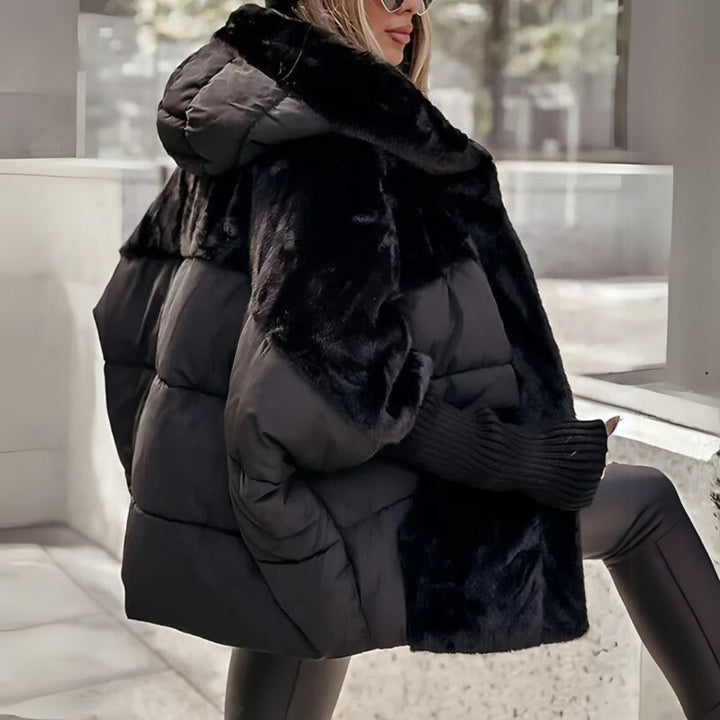 Margot Biarritz - Manteau d'hiver en mélange de plumes