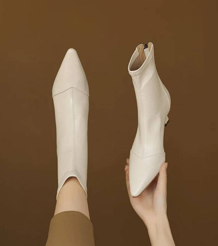 Margot Biarritz - Bottines en cuir à talon élégant