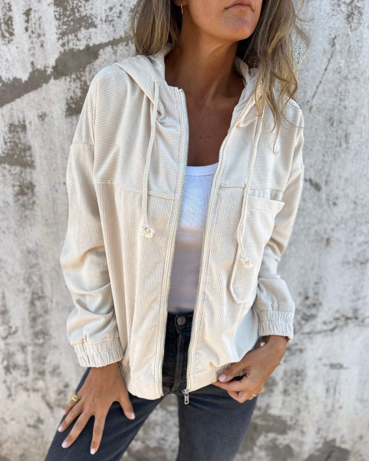 Margot Biarritz - Manteau en velours côtelé