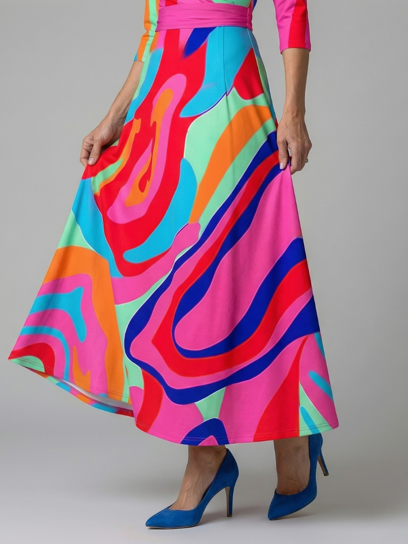 Margot Biarritz - Robe Midi Croisée à Col Celine