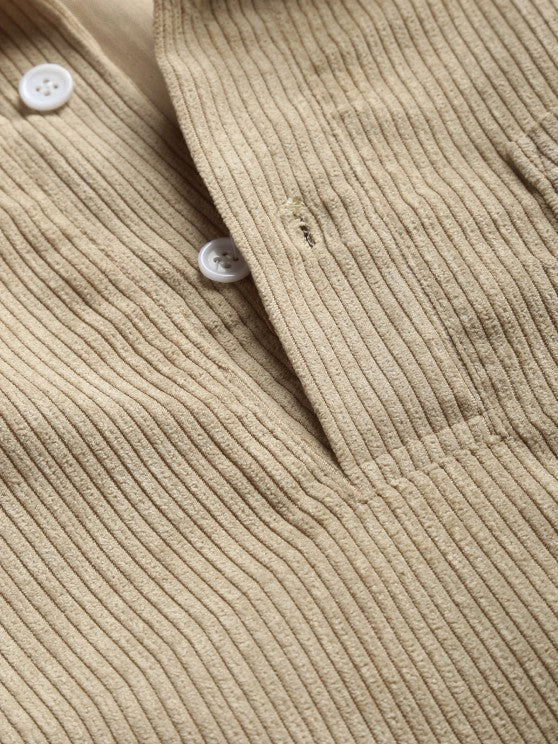 Margot Biarritz - Chemise à manches longues demi-boutons pour homme
