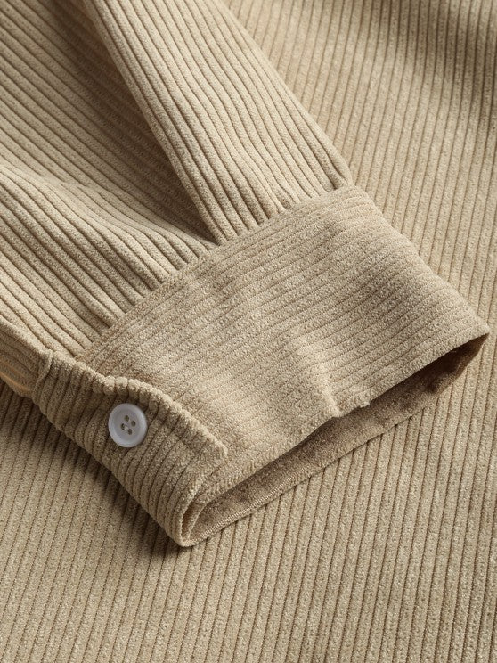 Margot Biarritz - Chemise à manches longues demi-boutons pour homme