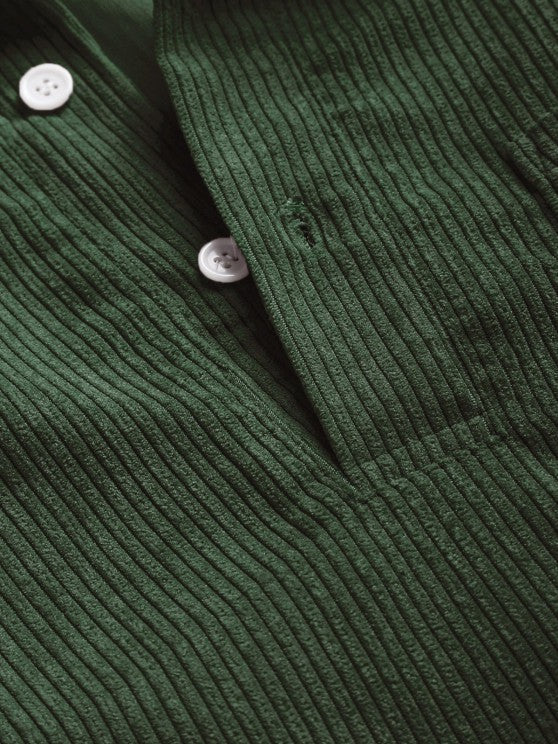 Margot Biarritz - Chemise à manches longues demi-boutons pour homme