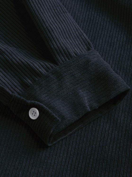 Margot Biarritz - Chemise à manches longues demi-boutons pour homme