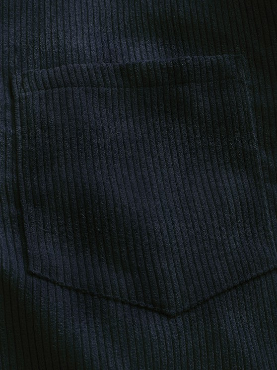 Margot Biarritz - Chemise à manches longues demi-boutons pour homme