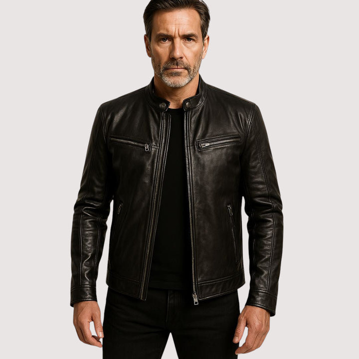 Margot Biarritz - Veste en cuir haut de gamme élégante pour homme