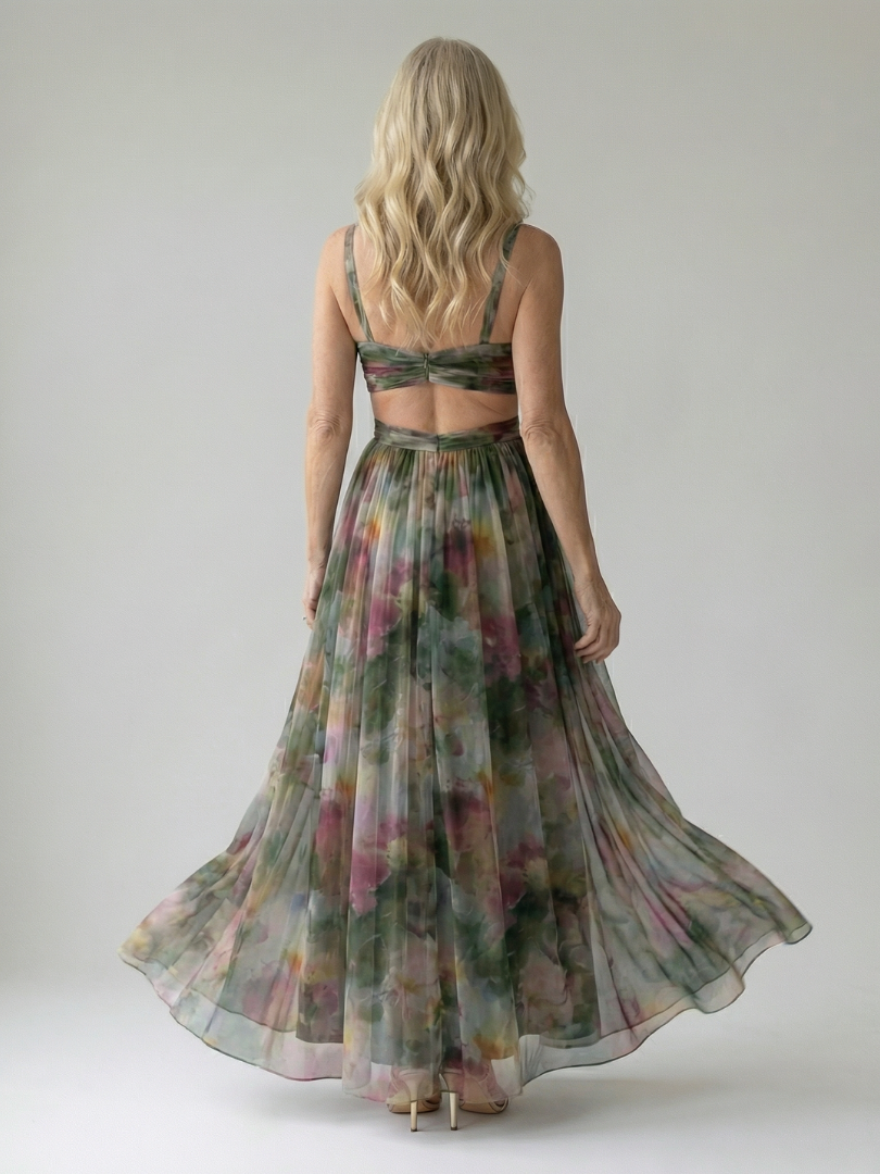 Margot Biarritz - Robe Maxi à Enveloppe Douce Isel