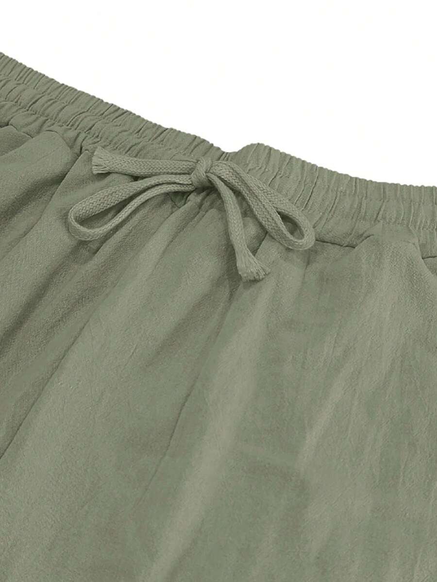 Margot Biarritz - Pantalon léger en lin avec cordon