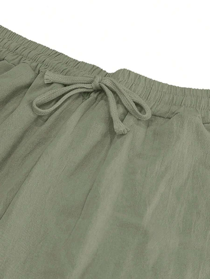 Margot Biarritz - Pantalon léger en lin avec cordon