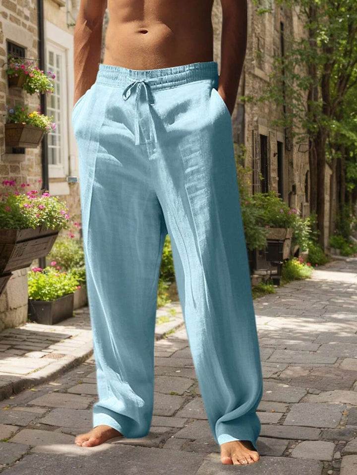Margot Biarritz - Pantalon léger en lin avec cordon
