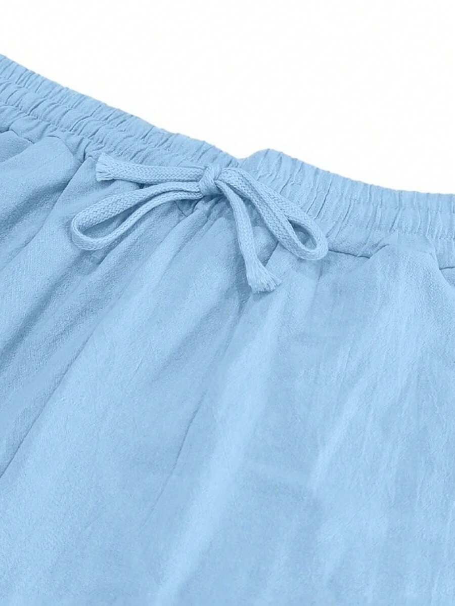Margot Biarritz - Pantalon léger en lin avec cordon