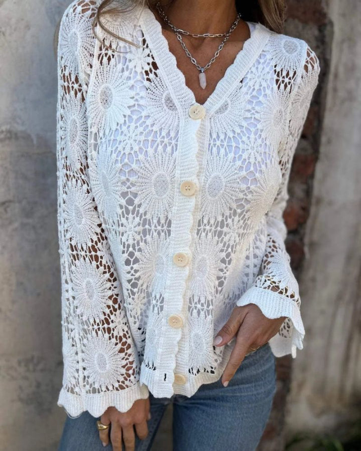 Margot Biarritz - Cardigan en dentelle