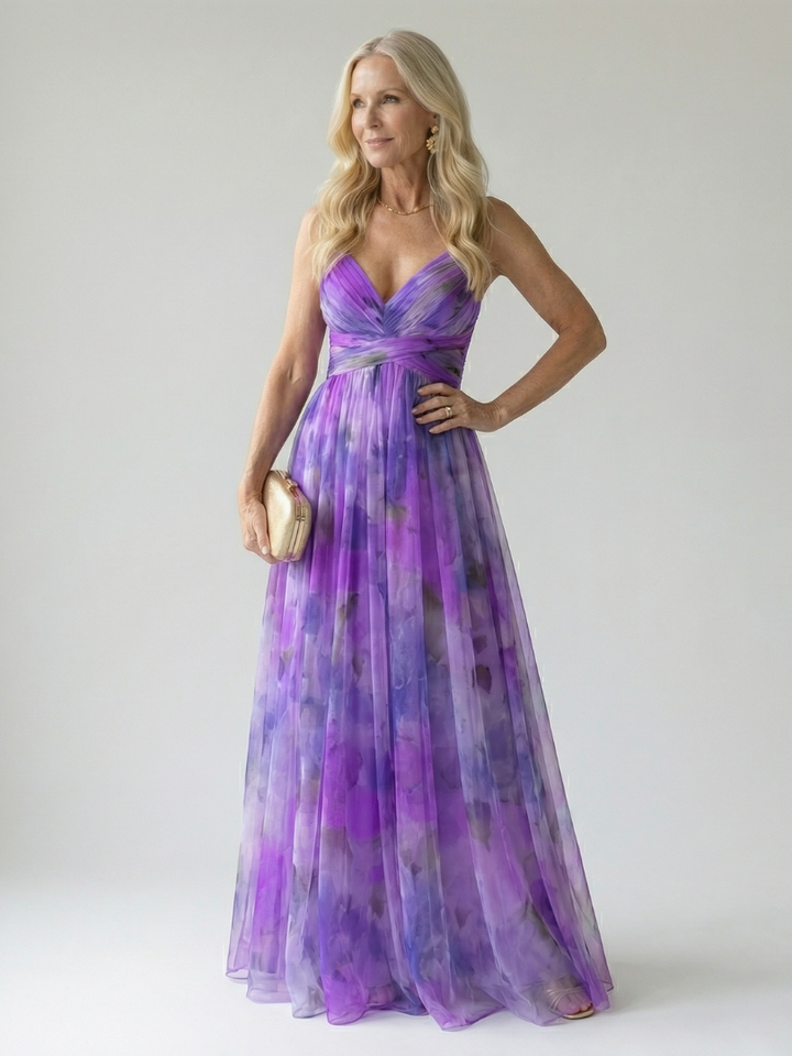 Margot Biarritz - Robe Maxi à Enveloppe Douce Isel