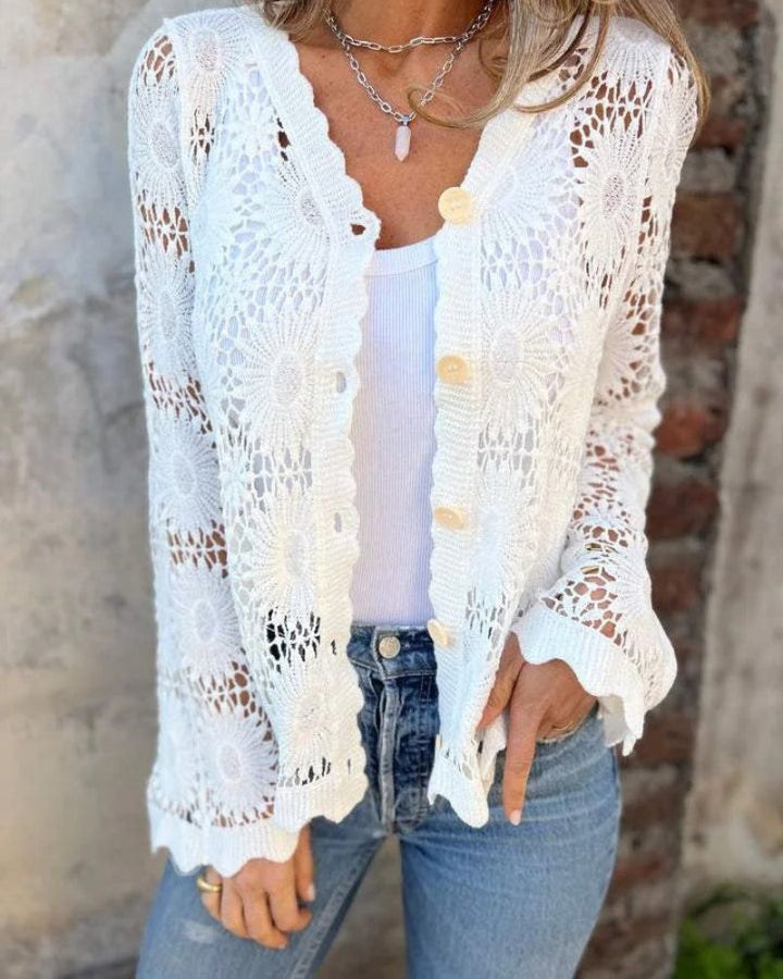 Margot Biarritz - Cardigan en dentelle