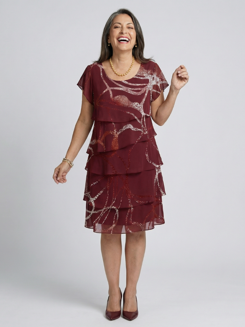 Margot Biarritz - Robe Abstraite Longueur Genou Alani