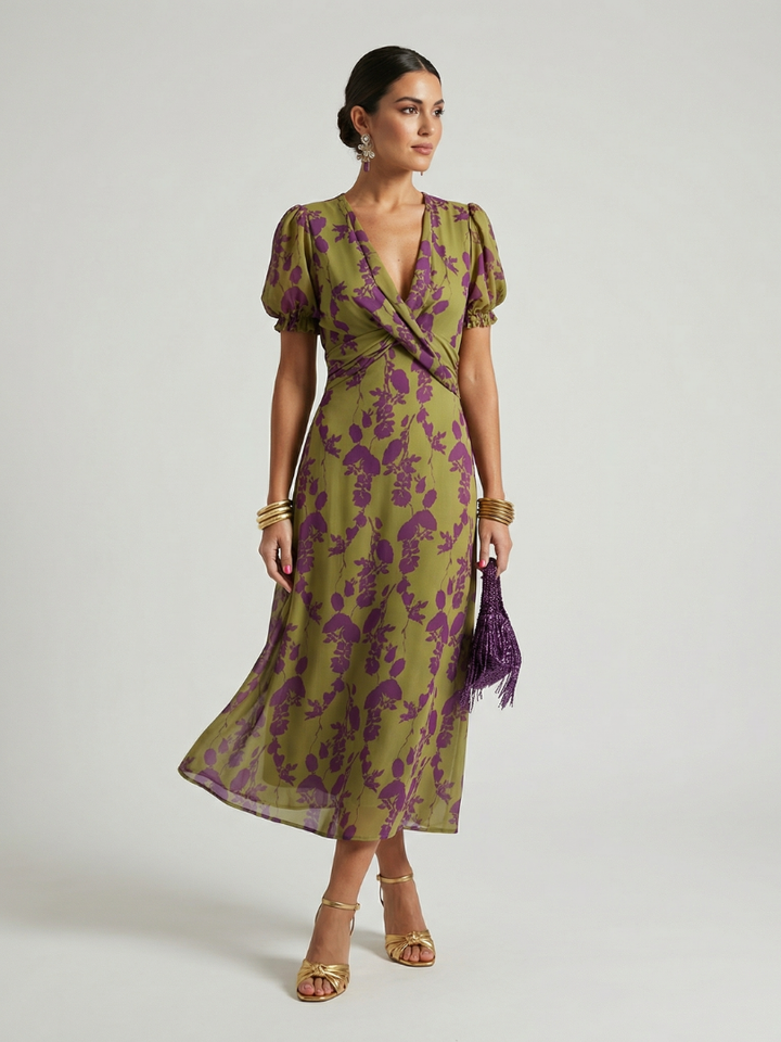 Margot Biarritz - Robe Midi Florale Détendue