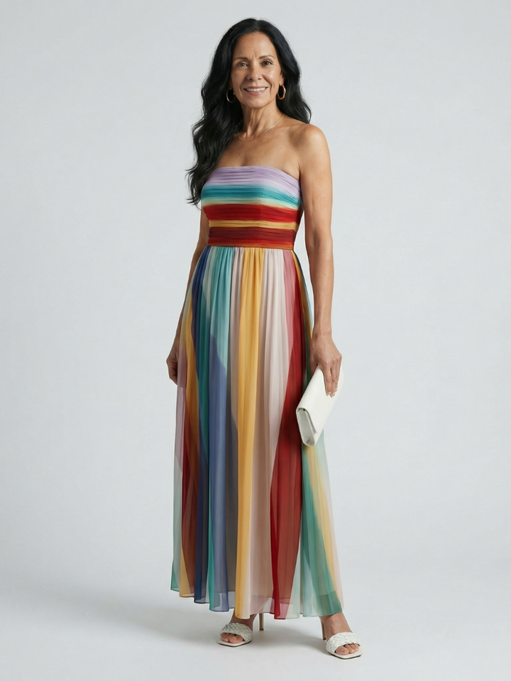Margot Biarritz - Robe Maxi Rayée Sereine