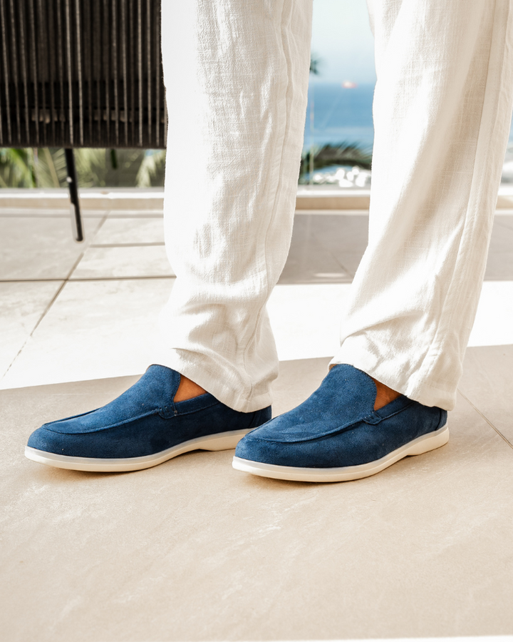 Margot Biarritz - Mocassins en cuir suédé