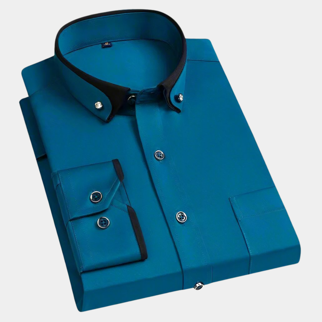 Margot Biarritz - Chemise classique pour homme à manches longues