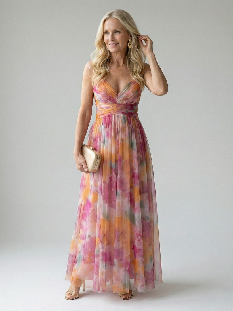 Margot Biarritz - Robe Maxi à Enveloppe Douce Isel