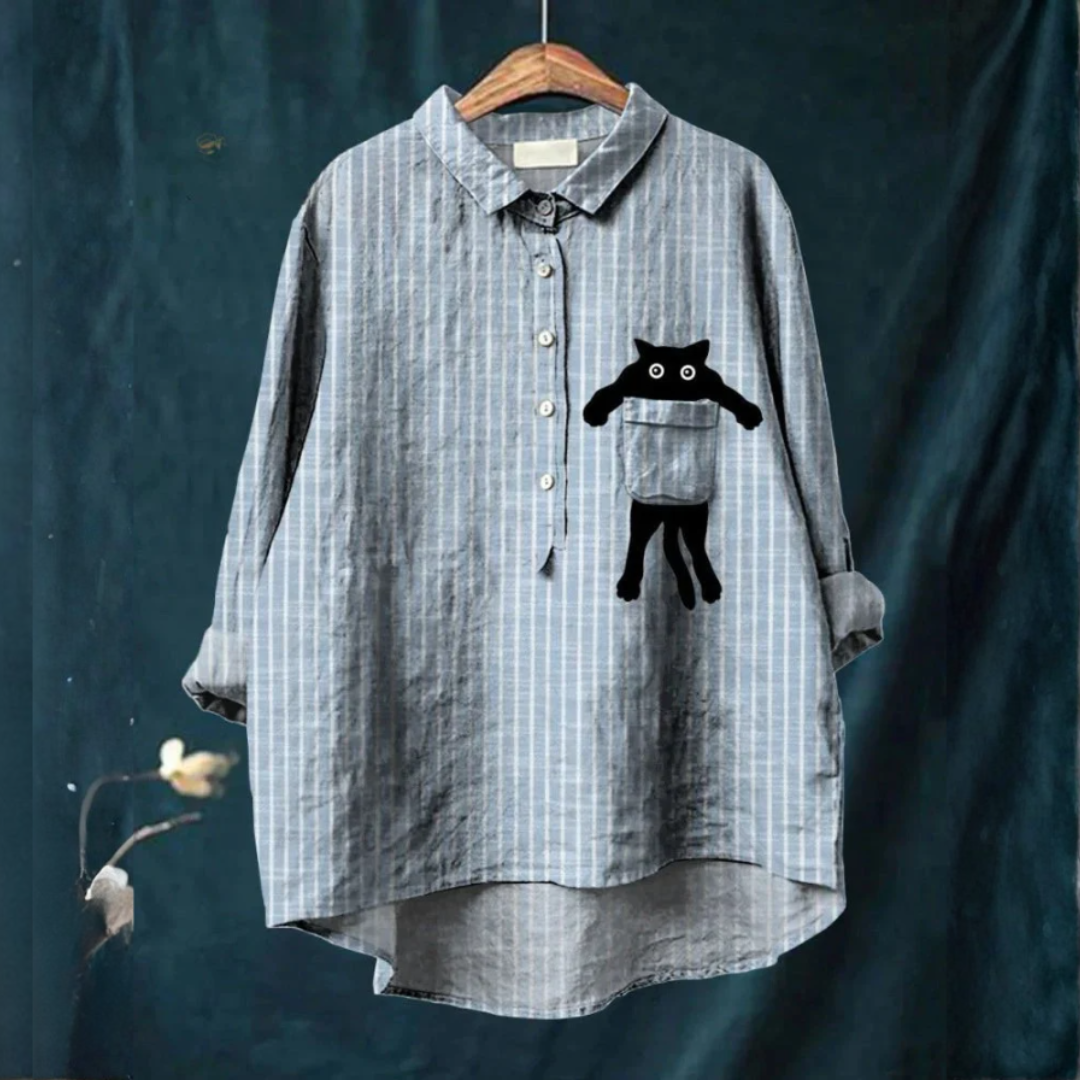 Margot Biarritz - Chemise Élégante à Motif Héloïse