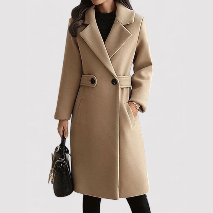 Margot Biarritz - Manteau d'hiver ceinturé en laine
