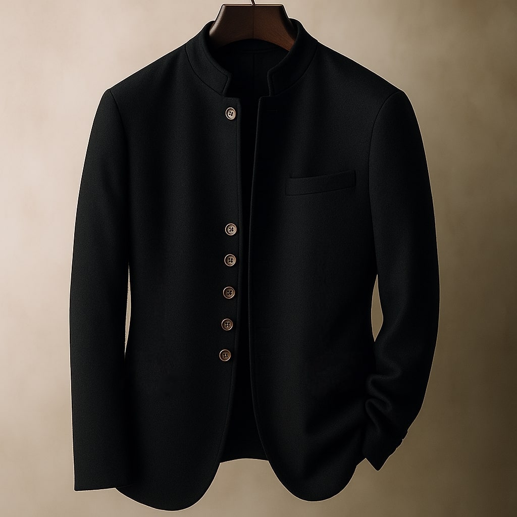 Margot Biarritz - Veste en laine avec col droit