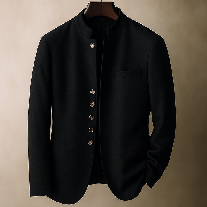 Margot Biarritz - Veste en laine avec col droit