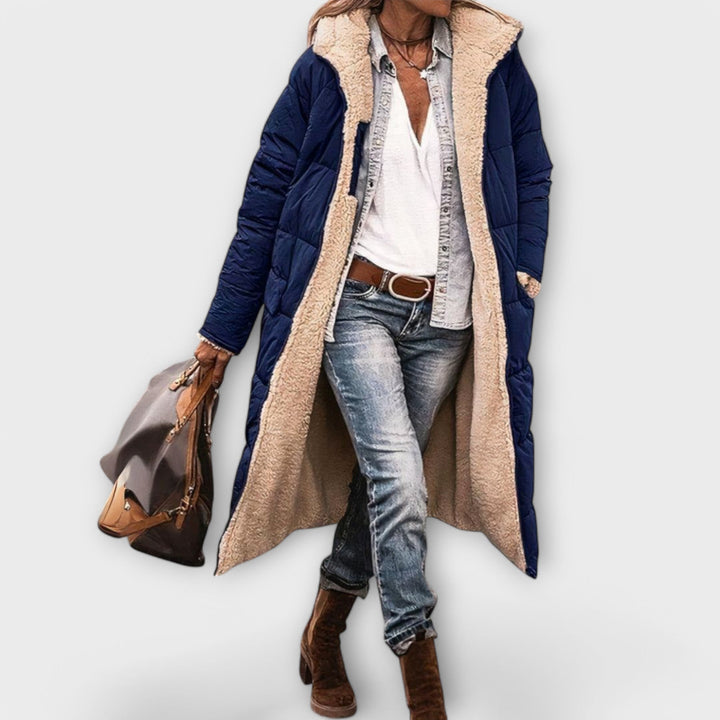 Margot Biarritz - Manteau Douillet avec Doublure en Fourrure