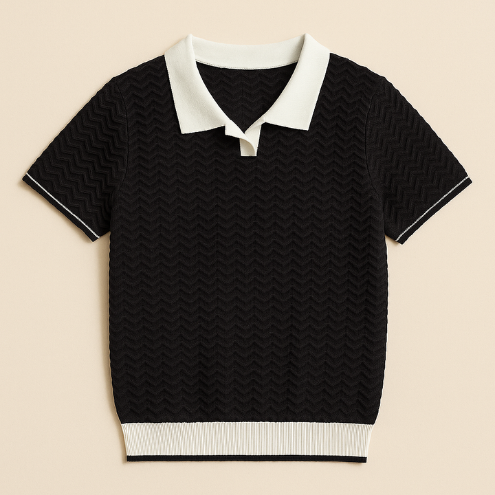 Margot Biarritz - Chemise polo en tissu Riccio