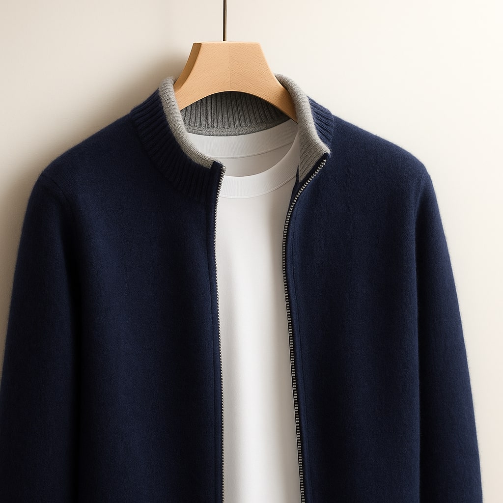 Margot Biarritz - Pull zippé homme
