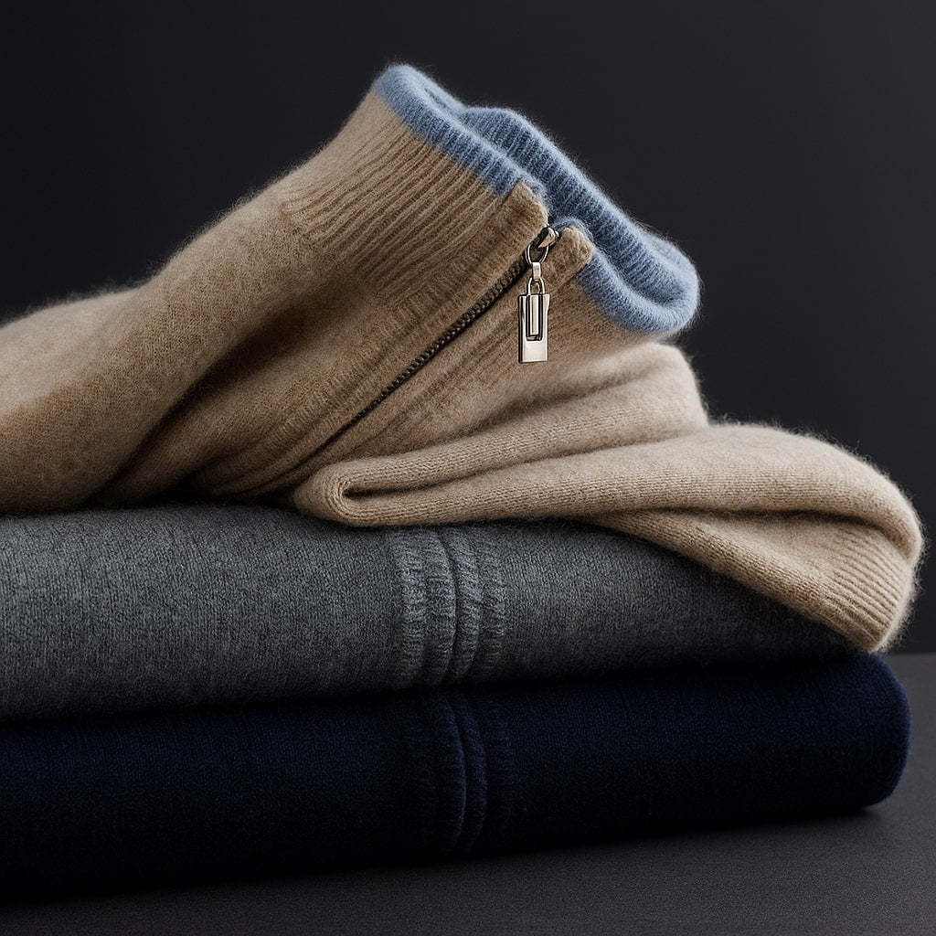 Margot Biarritz - Pull zippé homme