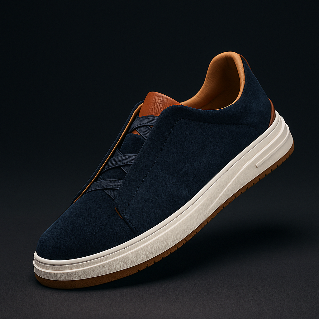 Margot Biarritz - Chaussures slip-on en daim pour homme