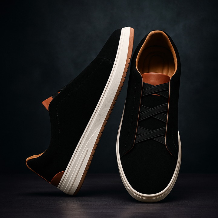 Margot Biarritz - Chaussures slip-on en daim pour homme