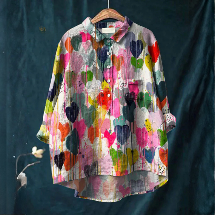 Margot Biarritz - Chemise Élégante à Motif Lucie