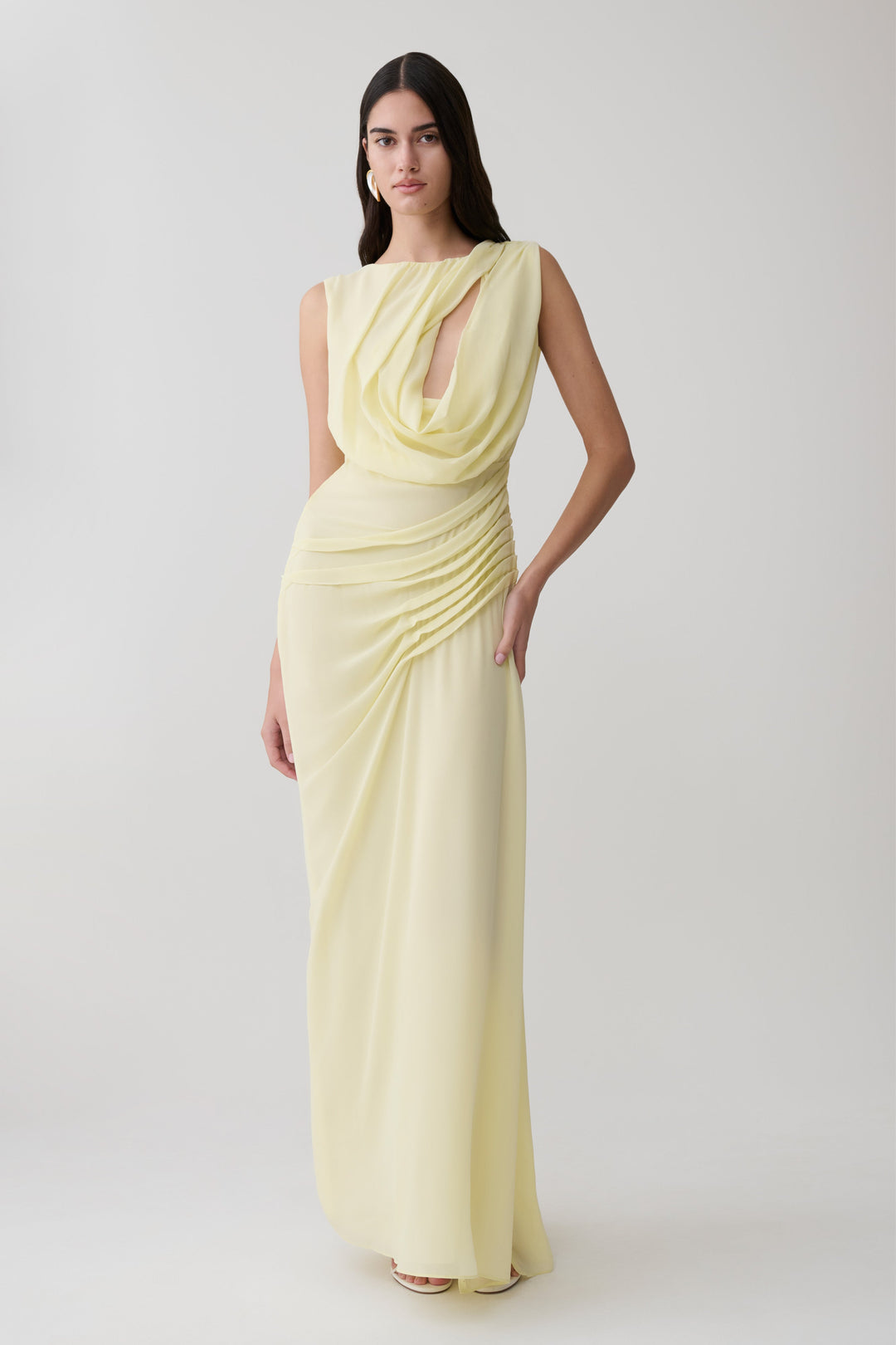 Margot Biarritz - Robe longue Oria en chiffon