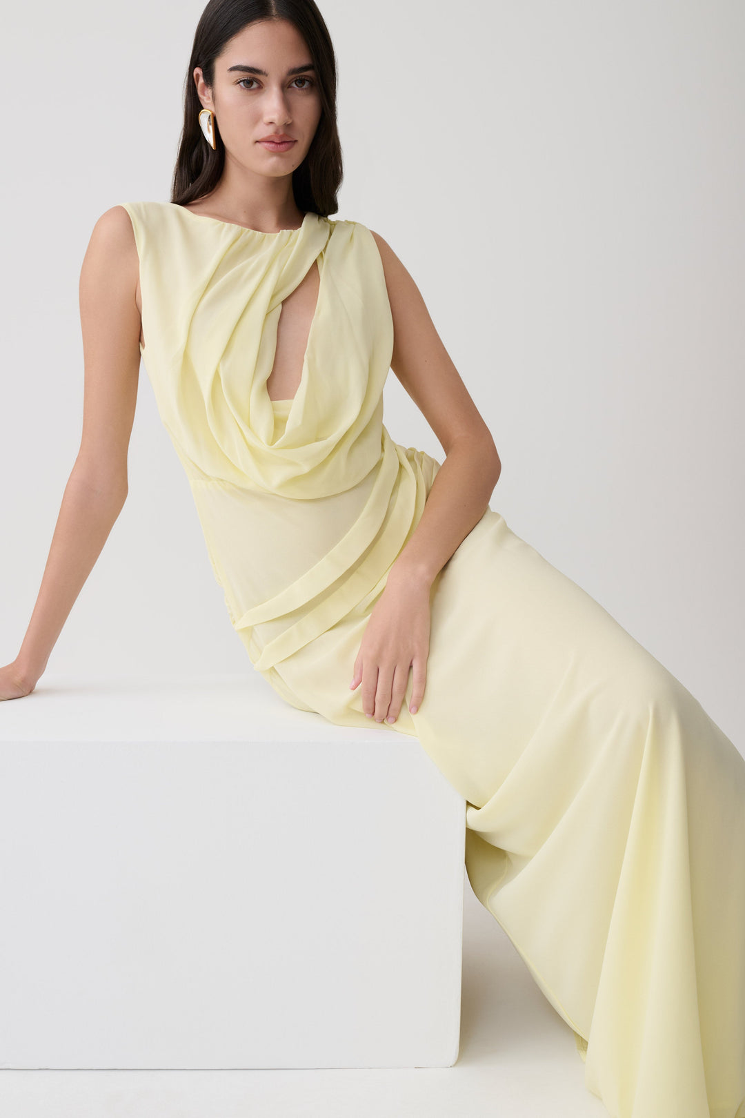 Margot Biarritz - Robe longue Oria en chiffon