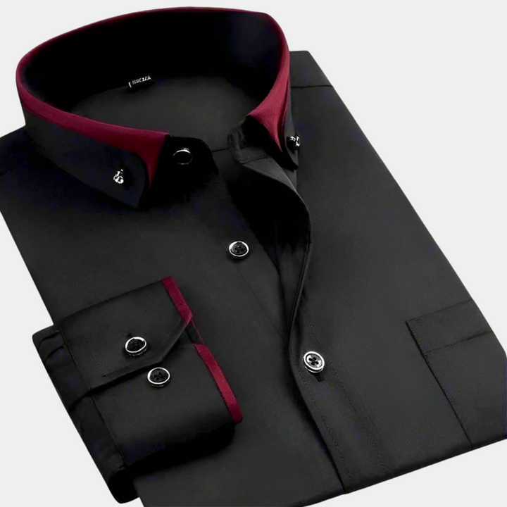 Margot Biarritz - Chemise classique pour homme à manches longues