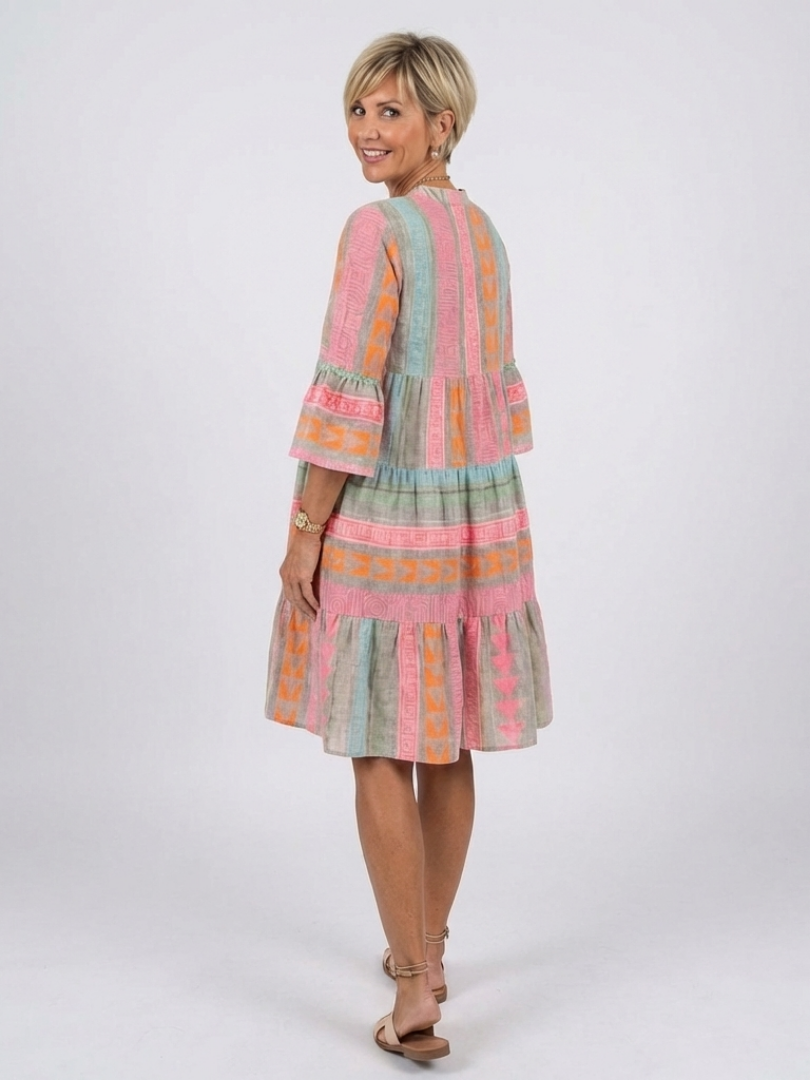 Margot Biarritz - Robe à Imprimé Géométrique Maelle