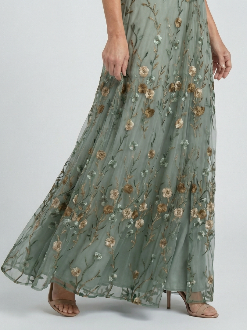 Margot Biarritz - Robe Maxi Halter Fleur Selora