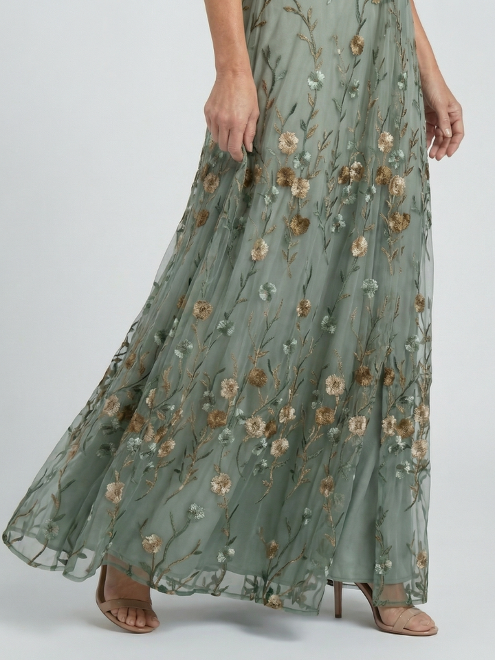 Margot Biarritz - Robe Maxi Halter Fleur Selora