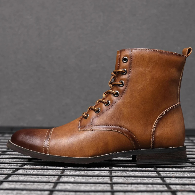 Margot Biarritz - Bottes de ville brunes pour homme